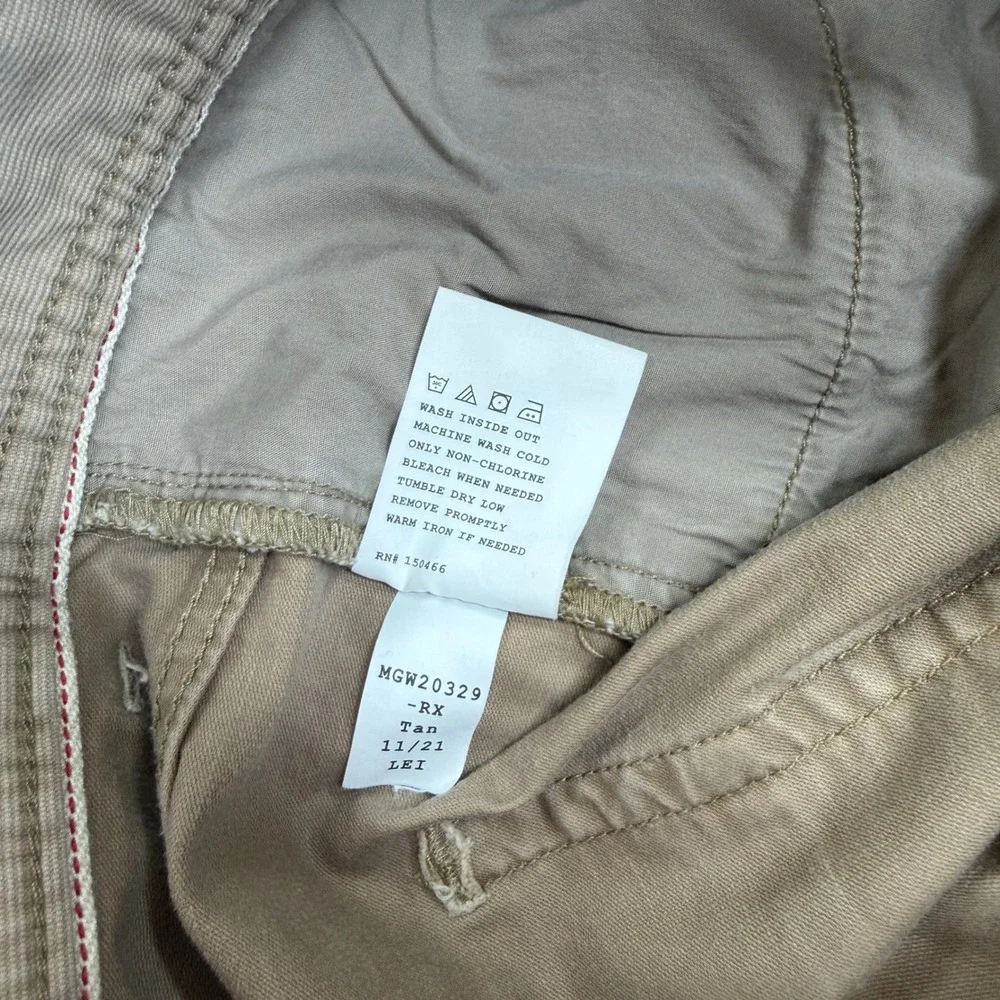 Red Ale by Alesbury Mens Relaxed Straight Pants 36x32 Khaki Tan 5 Pocket Stretch